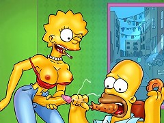 Juicy Futanari Babes From The Simpsons Get Busy